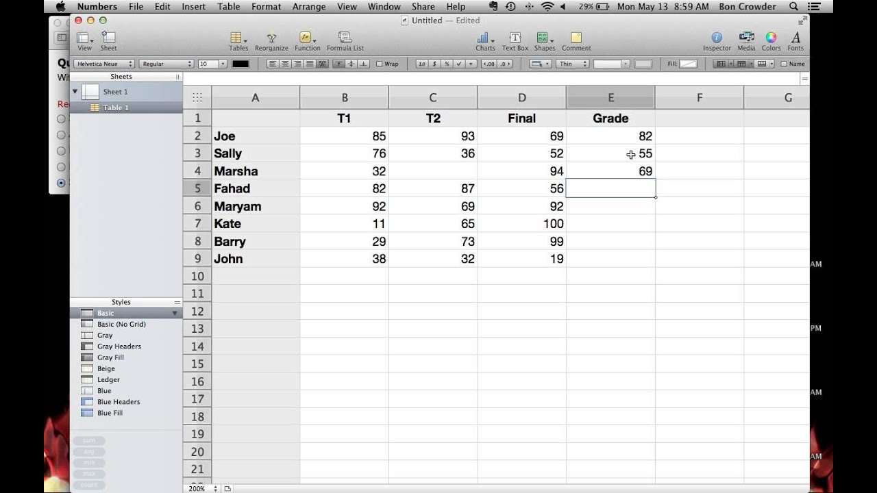 numbers for mac convert cell to calculation
